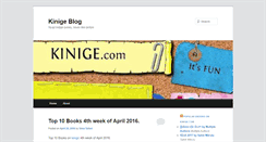Desktop Screenshot of enblog.kinige.com