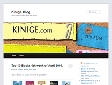 Tablet Screenshot of enblog.kinige.com